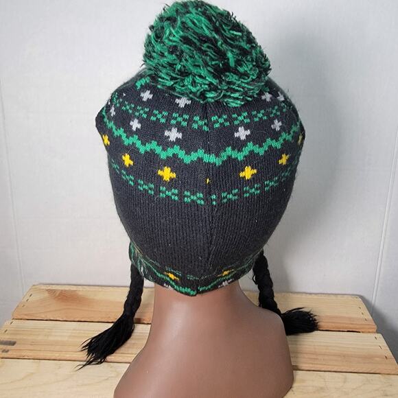 Jurassic World Knit Trapper Beanie w/ Single Pom Pom - Size Youth OSFM - Picture 3 of 6